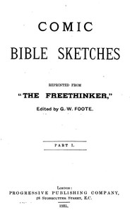 Cover of Comic Bible Sketches, Reprinted ...