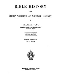 Cover of Bible history and brief outline ...