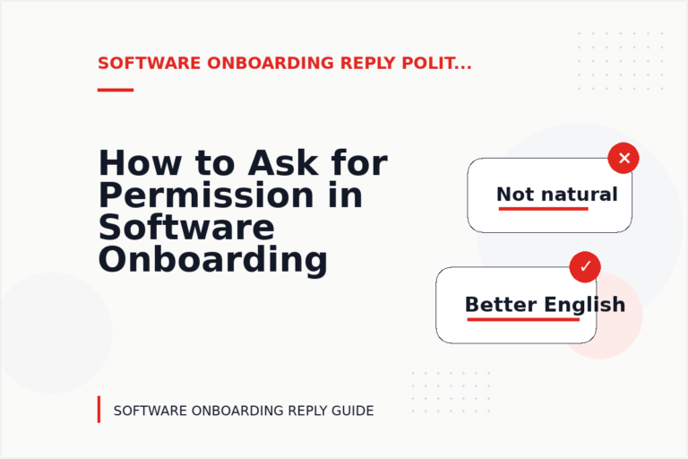 How to Ask for Permission in Software Onboarding Reply English How to Ask for Permission in Software Onboarding Reply English