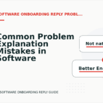 Common Problem Explanation Mistakes in Software Onboarding Reply English